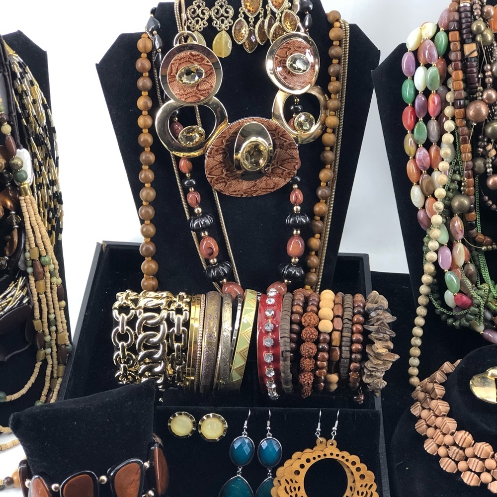 Huge Vintage To Now Large Jewelry Lot For Sale African Inspired
